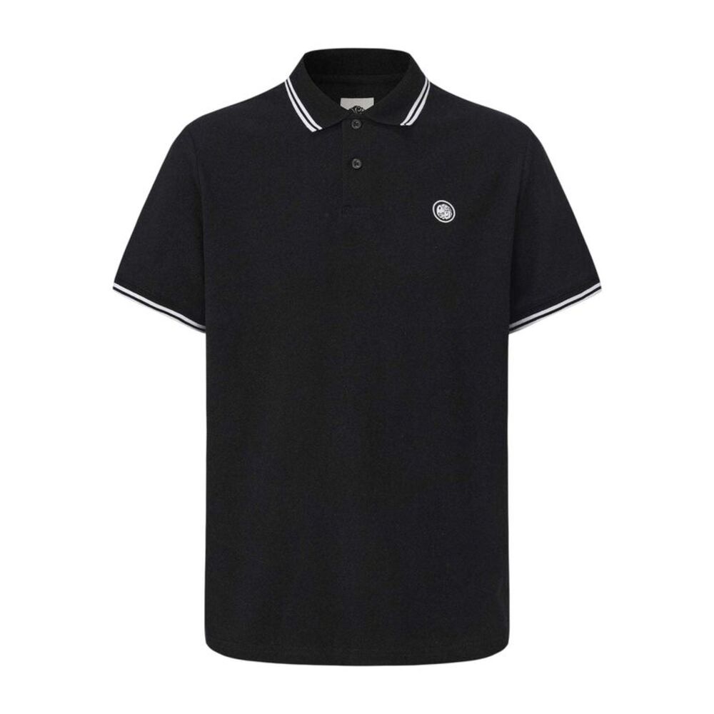 Pretty Green Mens Tipped Polo Shirt / Black